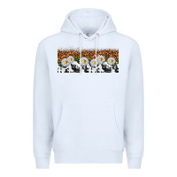 White cowhide leopard daisies Premium Hoodie - TumblerDesignByShophia