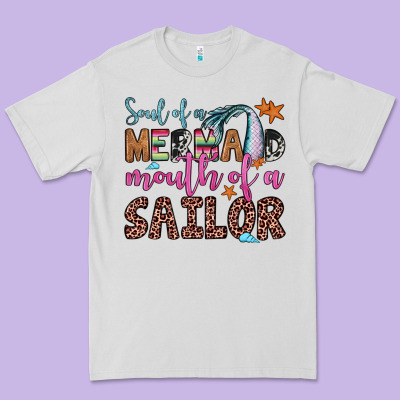 Soul Of A Mermaid Mouth Of A Sailor Premium Tee Designed By Jahusdesignshop