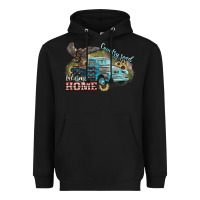 Black Truck USA country road take me home 4th of july Heavyweight Hoodie - HowdyJamesFarm