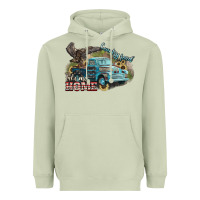 Matcha Truck USA country road take me home 4th of july Heavyweight Hoodie - HowdyJamesFarm