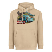 Mushroom Truck USA country road take me home 4th of july Heavyweight Hoodie - HowdyJamesFarm