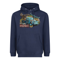 Navy Truck USA country road take me home 4th of july Heavyweight Hoodie - HowdyJamesFarm