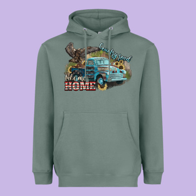 Truck Usa Country Road Take Me Home 4th Of July Heavyweight Hoodie Designed By Howdyjamesfarm