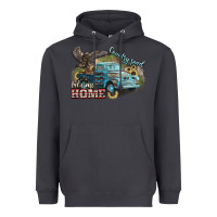 Smoke Truck USA country road take me home 4th of july Heavyweight Hoodie - HowdyJamesFarm