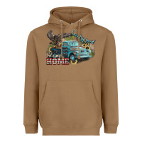 Toasted Coconut Truck USA country road take me home 4th of july Heavyweight Hoodie - HowdyJamesFarm
