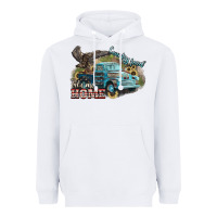 White Truck USA country road take me home 4th of july Heavyweight Hoodie - HowdyJamesFarm