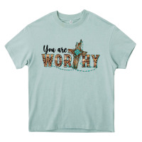 Arona you are worthy cross Heavy Core Tee - BarkalooDesign