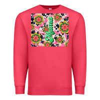 Cardinal mama with hippie daisies Premium Sweatshirt - TumblerDesignByShophia