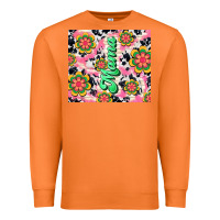 Carrot mama with hippie daisies Premium Sweatshirt - TumblerDesignByShophia