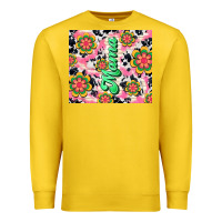Lemon mama with hippie daisies Premium Sweatshirt - TumblerDesignByShophia