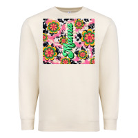 Mama With Hippie Daisies Premium Sweatshirt | Teevron