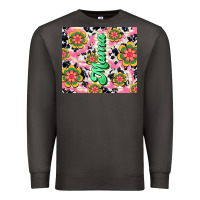 Smoke mama with hippie daisies Premium Sweatshirt - TumblerDesignByShophia