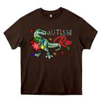 Chocolate Brown autism rex Heavy Core Tee - CowhideDigitalArt