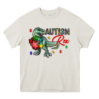 Cream autism rex Heavy Core Tee - CowhideDigitalArt