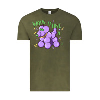 Vintage Olive walk it like a Vintage Tee - MaliasSmallBusiness