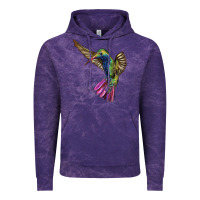 Cloud Purple Broad Billed Hummingbird Vintage Hoodie - LillyAllenDesigns