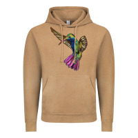 Vintage Camel Broad Billed Hummingbird Vintage Hoodie - LillyAllenDesigns