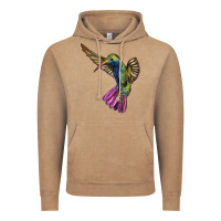 Vintage Coffee Broad Billed Hummingbird Vintage Hoodie - LillyAllenDesigns