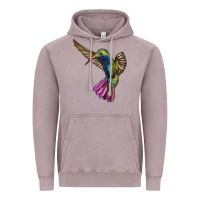 Vintage Zinc Broad Billed Hummingbird Vintage Hoodie - LillyAllenDesigns