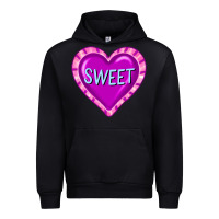 Black valentine's day hearts Urban Hoodie - FaDigitalArtStudio