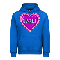 Cobalt valentine's day hearts Urban Hoodie - FaDigitalArtStudio