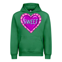 Emerald valentine's day hearts Urban Hoodie - FaDigitalArtStudio