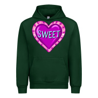 Forest Green valentine's day hearts Urban Hoodie - FaDigitalArtStudio