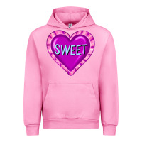 Fuchsia Pink valentine's day hearts Urban Hoodie - FaDigitalArtStudio