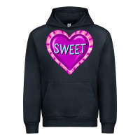 Navy valentine's day hearts Urban Hoodie - FaDigitalArtStudio