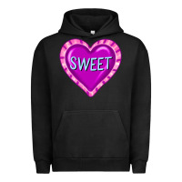 Pigment Black valentine's day hearts Urban Hoodie - FaDigitalArtStudio
