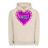 Pigment French Oak valentine's day hearts Urban Hoodie - FaDigitalArtStudio