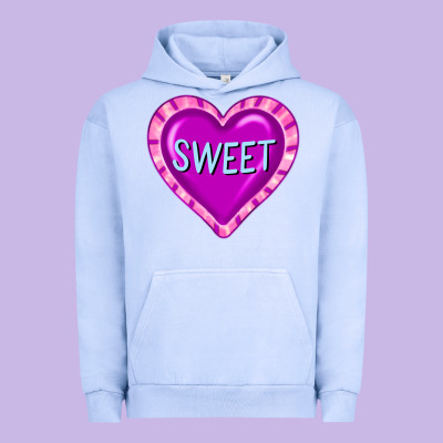 Valentine's Day Hearts Urban Hoodie Designed By Fadigitalartstudio