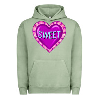 Pigment Oil Green valentine's day hearts Urban Hoodie - FaDigitalArtStudio