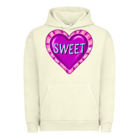 Pigment Pistachio valentine's day hearts Urban Hoodie - FaDigitalArtStudio