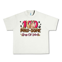Pistachio 100 paw some days of school Urban Heavy Tee - MaliasSmallBusiness