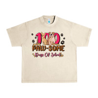 Sandshell 100 paw some days of school Urban Heavy Tee - MaliasSmallBusiness