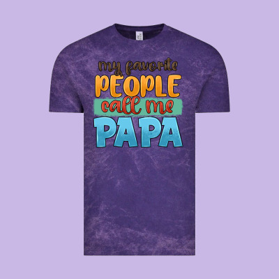My Favorite People Call Me Papa Vintage Tee Designed By Jahusdesignshop