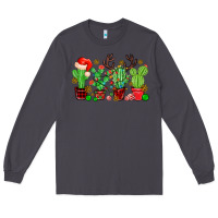 Smoke christmas cactus Long Sleeve Tee - MaliasSmallBusiness