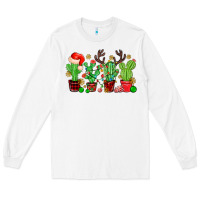 White christmas cactus Long Sleeve Tee - MaliasSmallBusiness