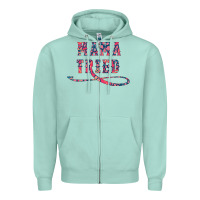 Seafoam Mama Tried Zipper Hoodie - Bettercallsaul