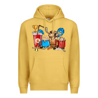 Antique Gold Hockey coffee cups Premium Hoodie - HowdyJamesFarm