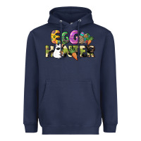 Navy Egg hunter Easter Day Heavyweight Hoodie - HowdyJamesFarm