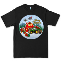Black merry christmas small town christmas ornament Premium Tee - BundleAndBundleShop