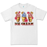 White floral ice cream Premium Tee - AdoDesignShop
