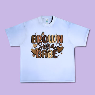 Brown Sugar Babe Urban Heavy Tee Designed By Maliassmallbusiness