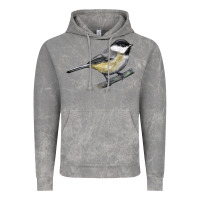 Cloud Rock Black Capped Chickadee Vintage Hoodie - LillyAllenDesigns