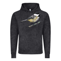 Vintage Black Black Capped Chickadee Vintage Hoodie - LillyAllenDesigns