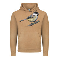 Black Capped Chickadee Vintage Hoodie | Teevron