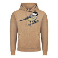 Vintage Coffee Black Capped Chickadee Vintage Hoodie - LillyAllenDesigns