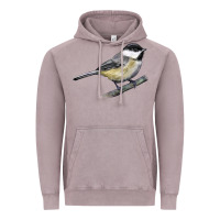 Vintage Zinc Black Capped Chickadee Vintage Hoodie - LillyAllenDesigns